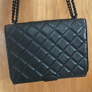 ALDO black flap crossbody or shoulder bag purse.